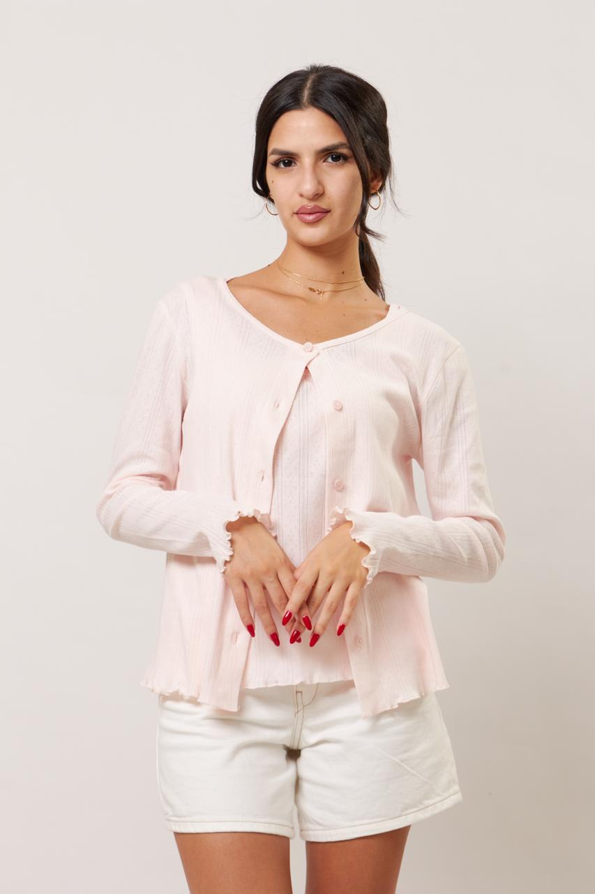 Blush pink twin set
