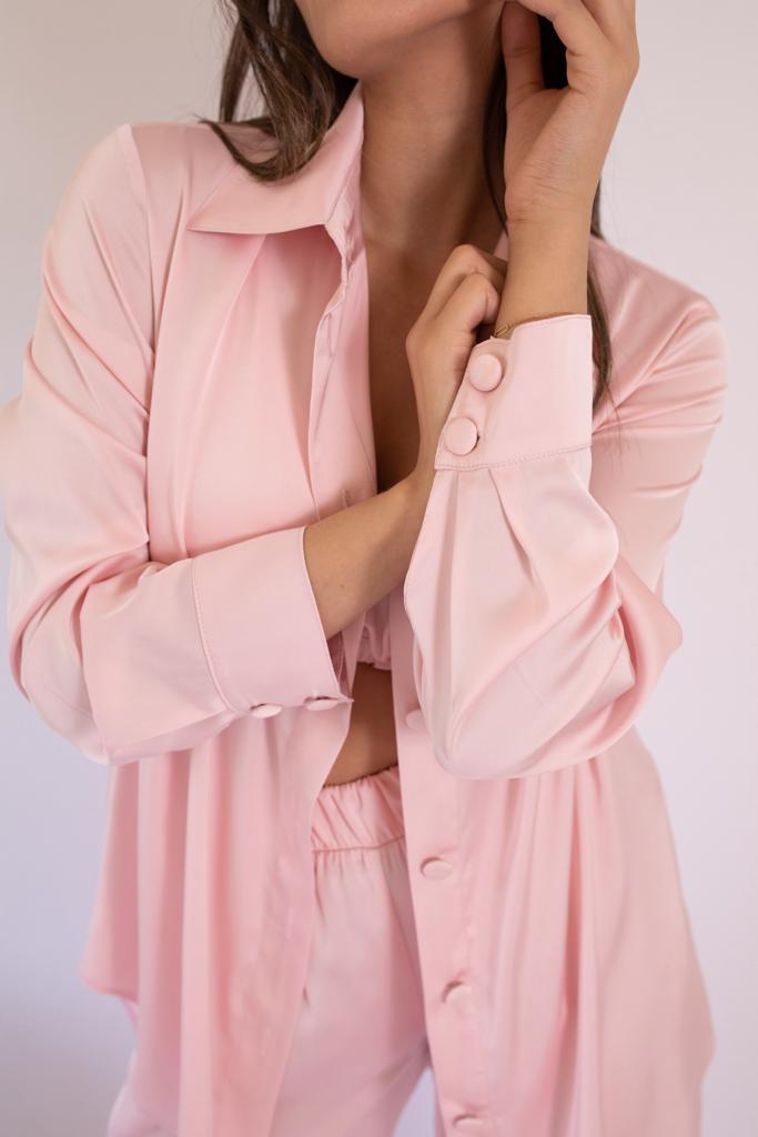 Baby pink set with a bralette
