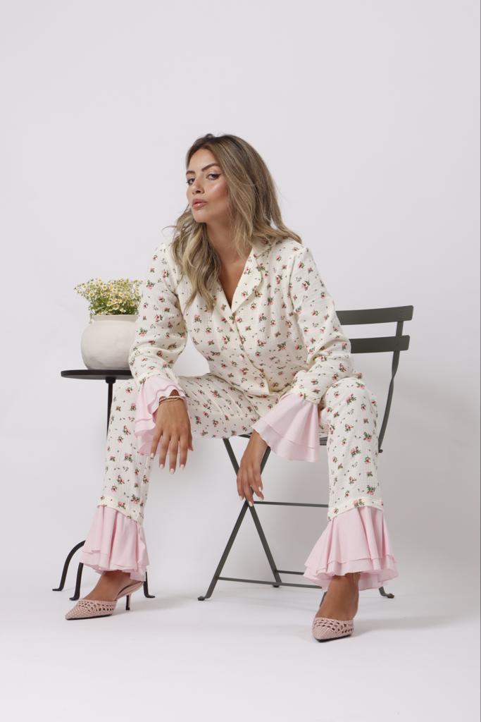 Ruffled floret pjs