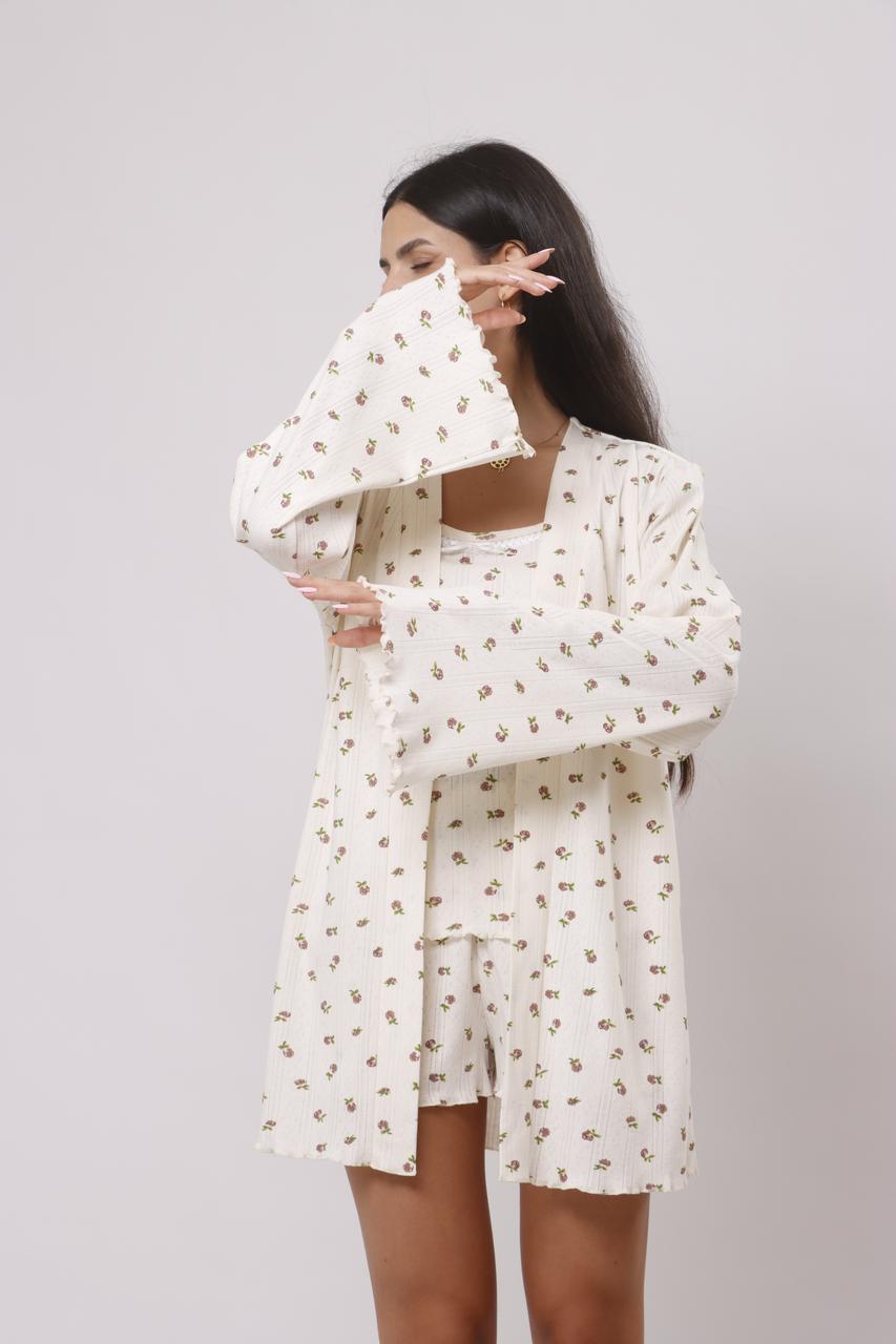 Summer petals shorts pj set