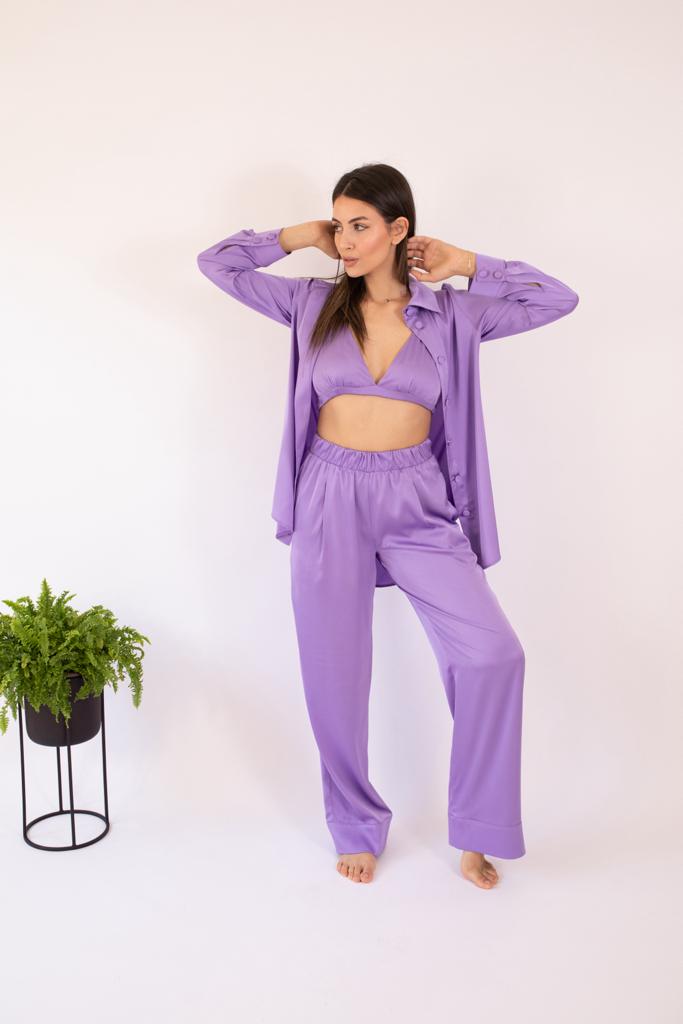 Purple set with a bralette