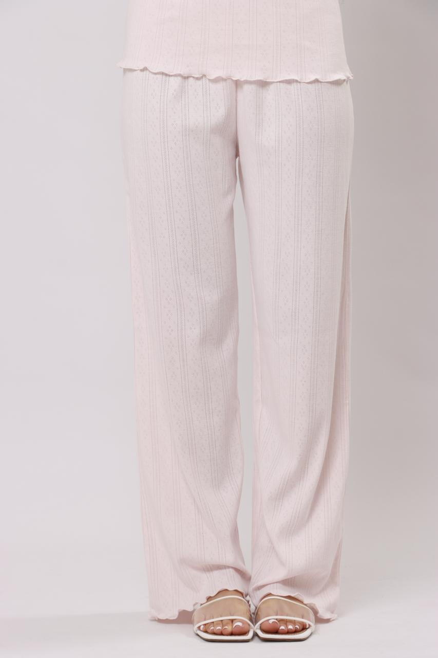 Blush pink pants pj set