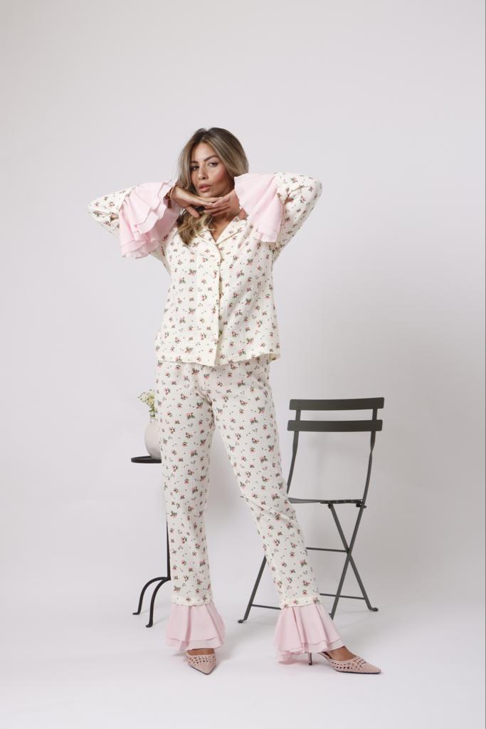 Ruffled floret pjs