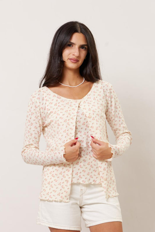 Vintage floral twin set