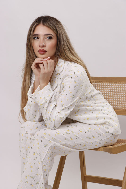 Golden Daisies pants pj set