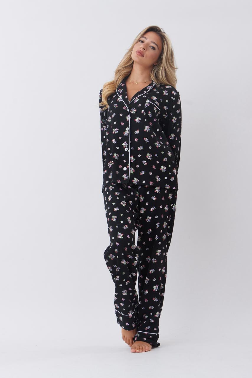 Midnight blossoms pj set