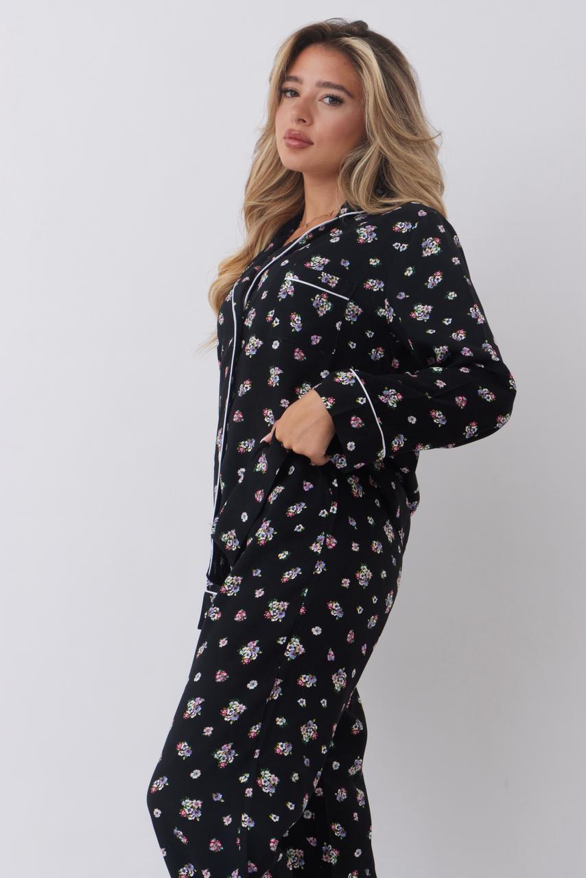 Midnight blossoms pj set