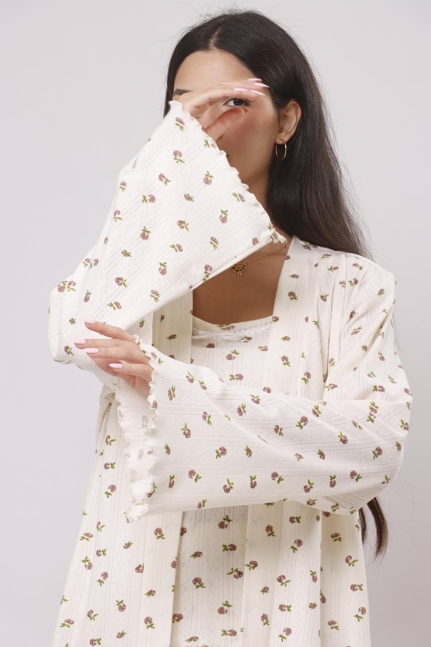 Summer petals lounge robe