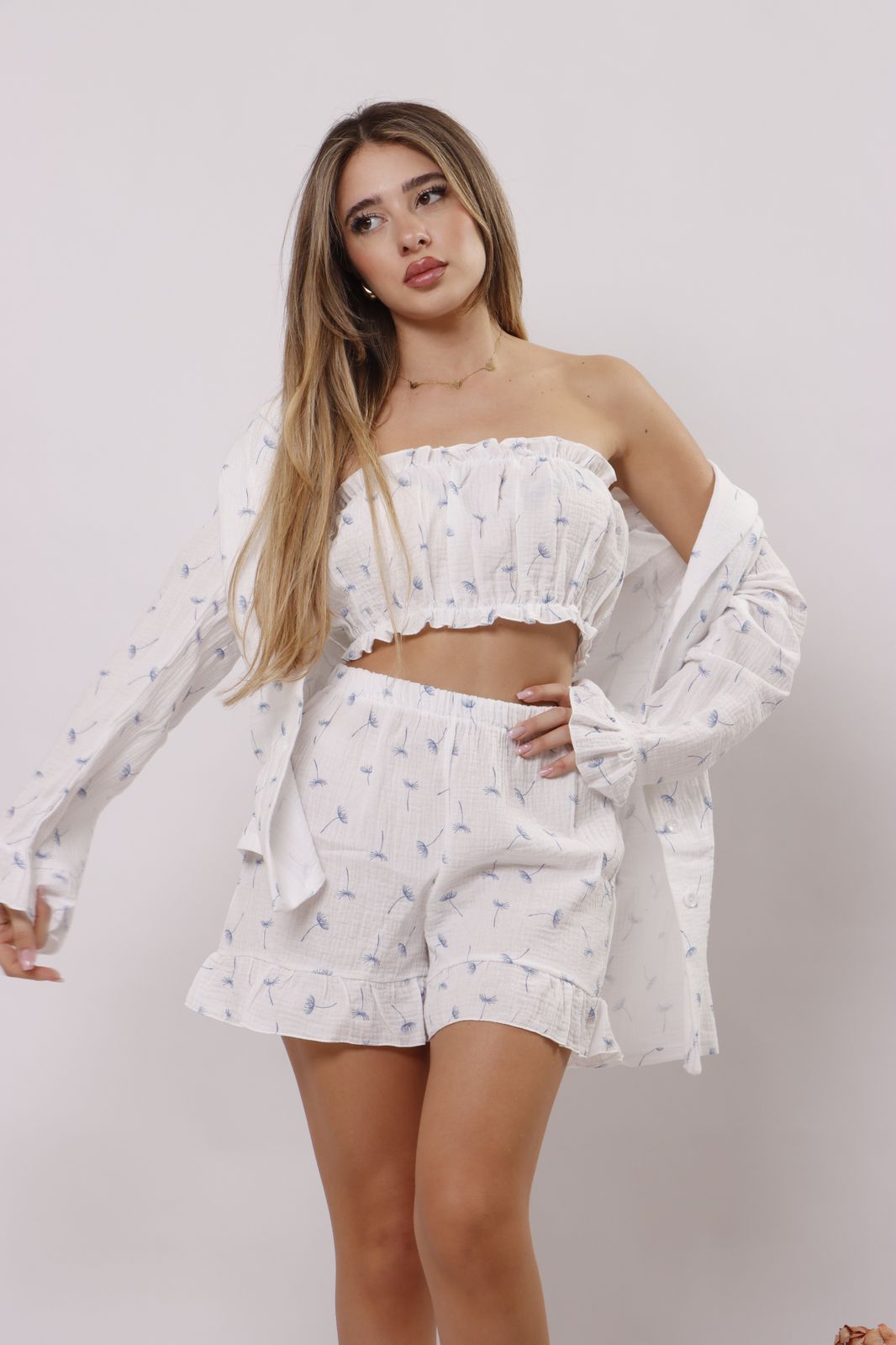 Dandelion drift ruffle set