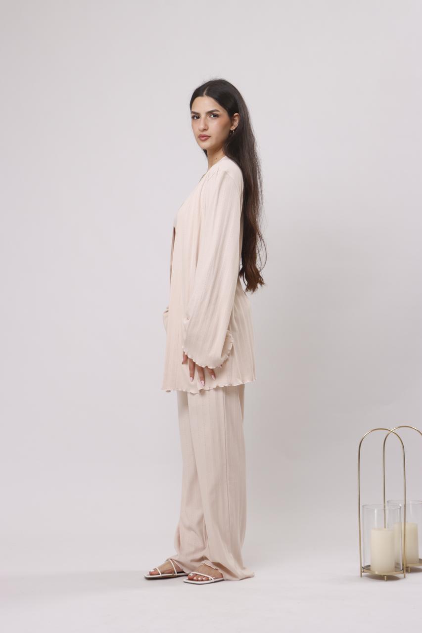 Beige breeze lounge robe