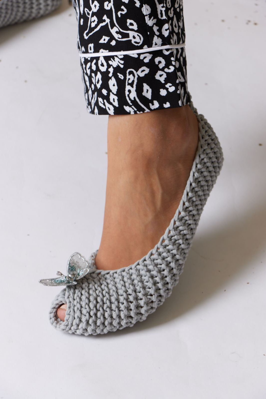 Light grey slippers
