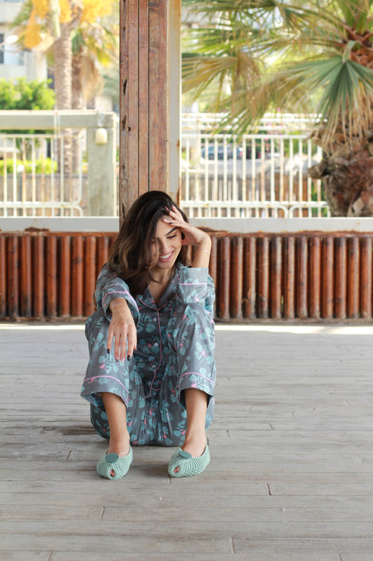 Tropical patterned pjs