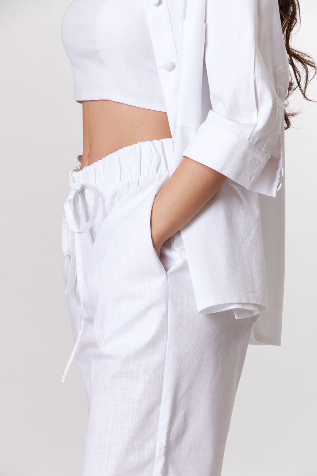 White linen set