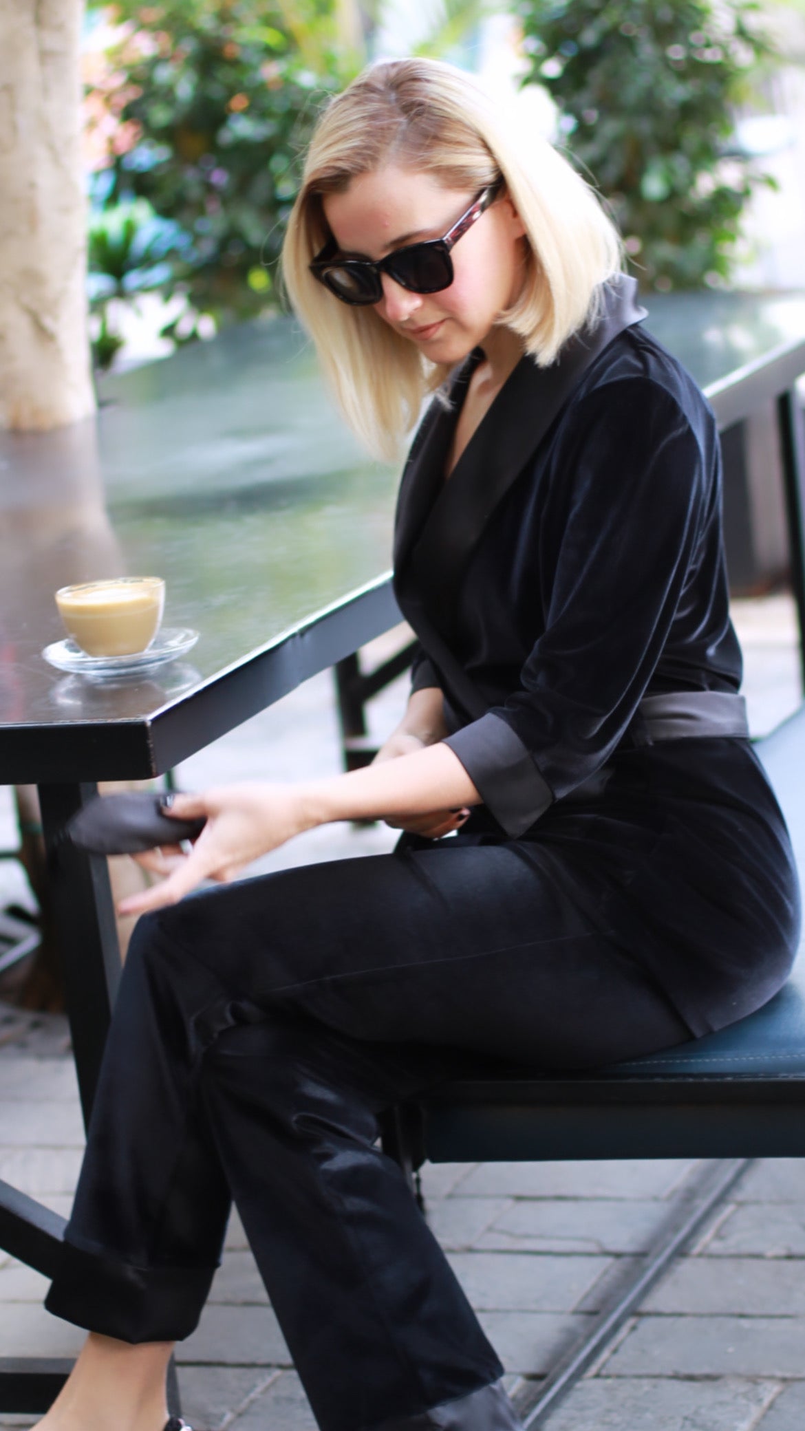 Black velvet pjs