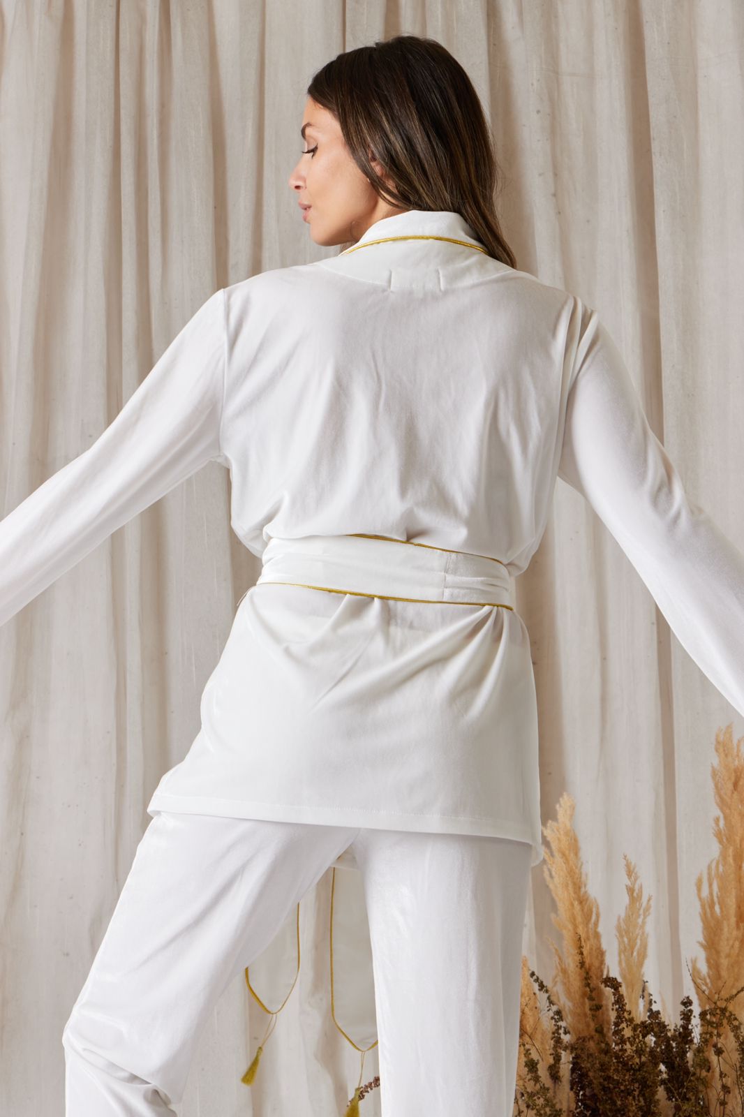 White velvet pjs
