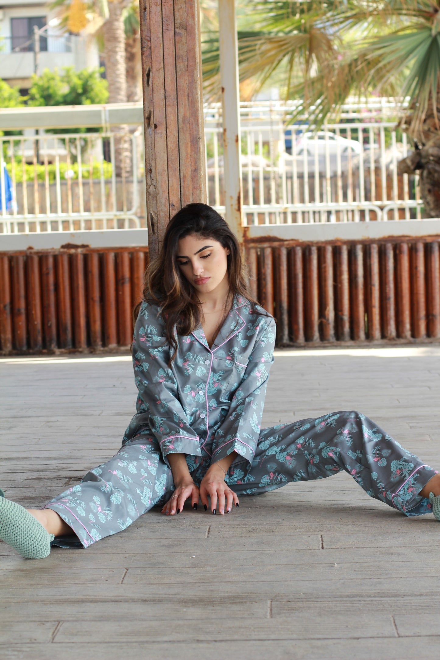 Tropical patterned pjs