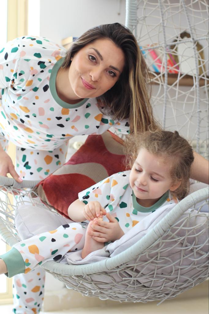Kids stone patterned pjs