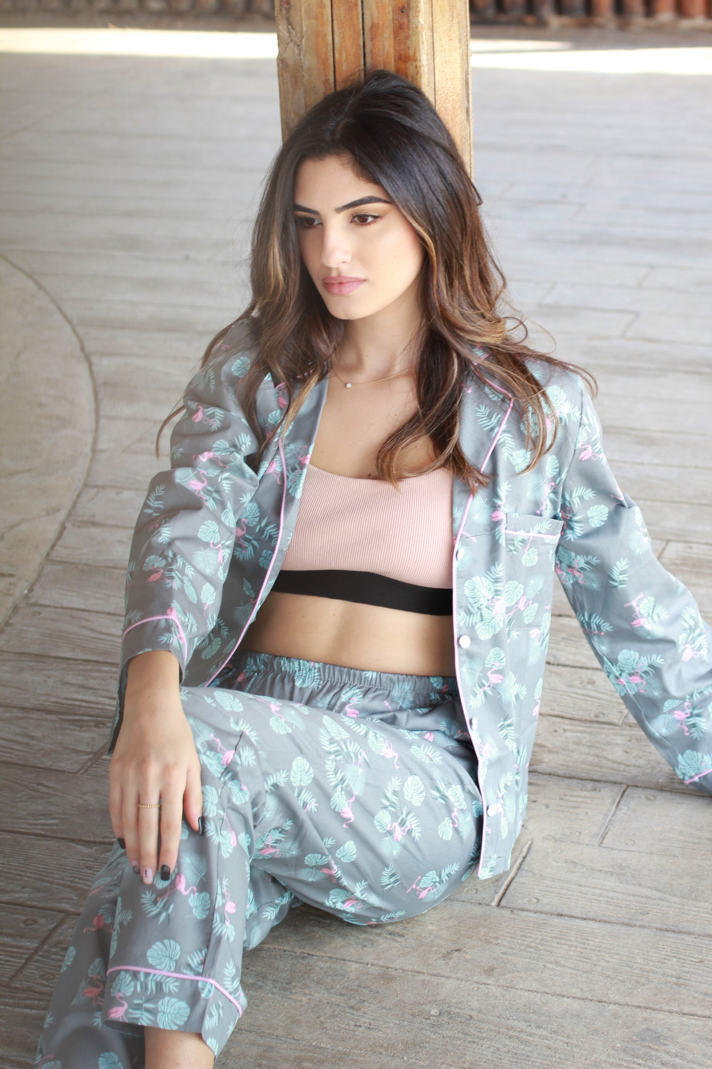 Tropical patterned pjs