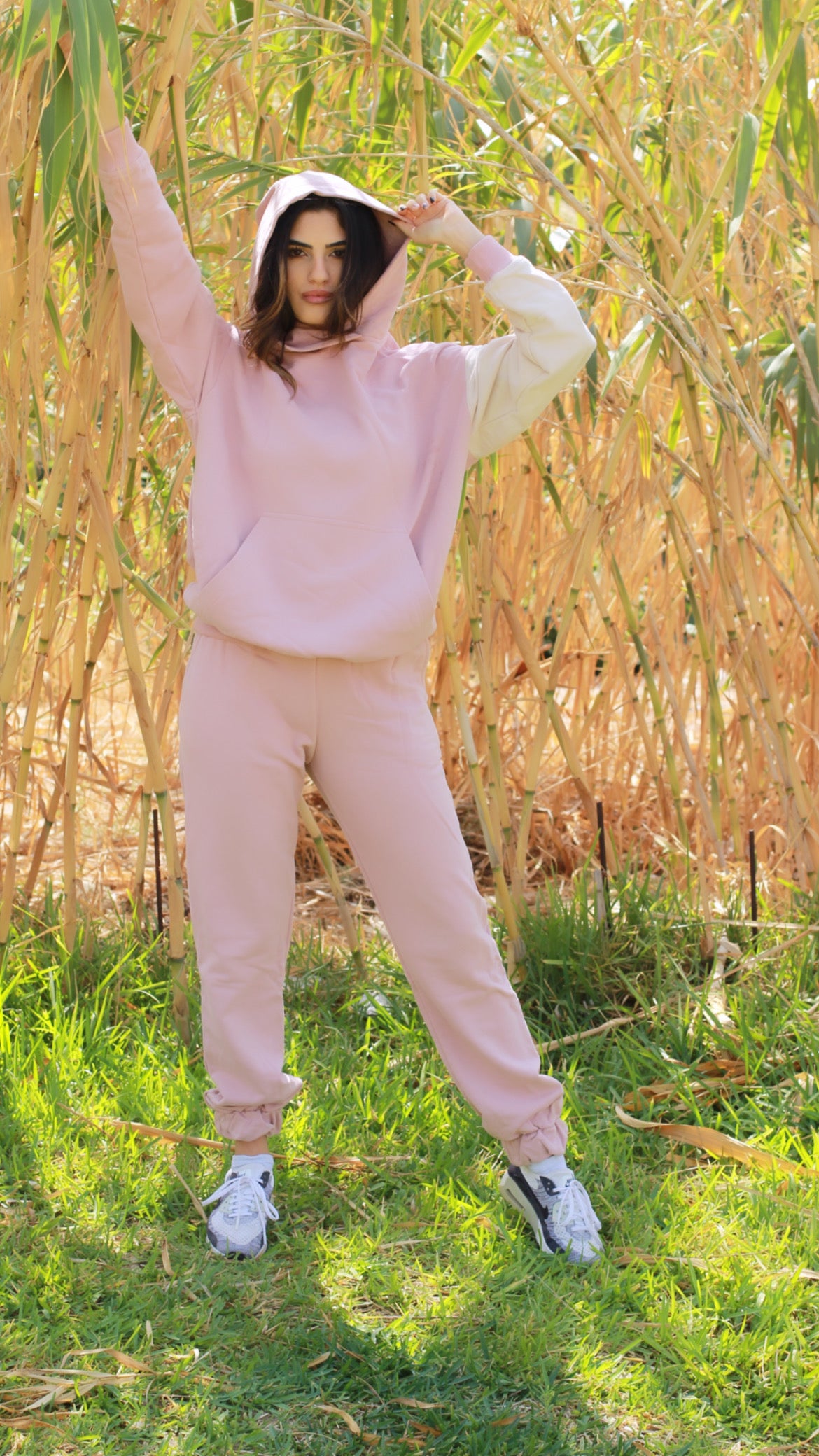 Baby pink tracksuit