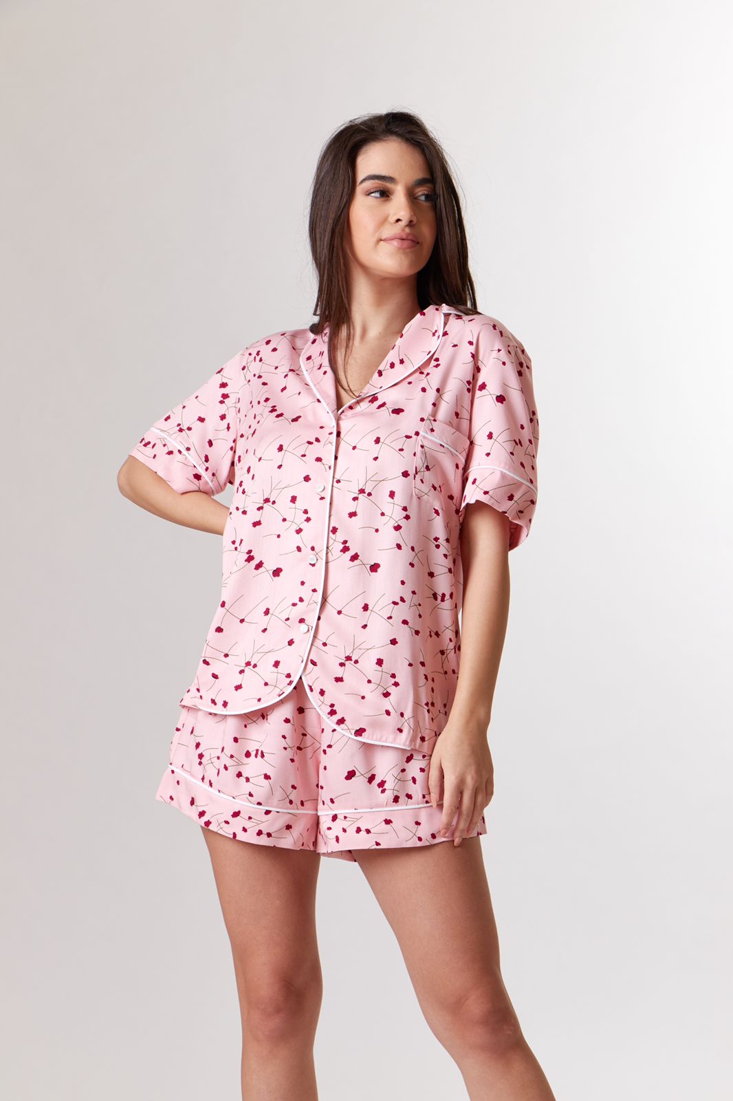 Pink floral pj
